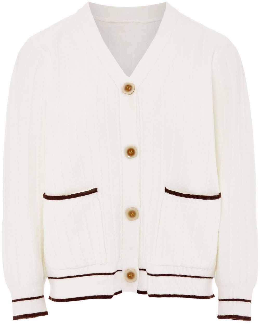 NALLY Kardigán  čierna / prírodná biela