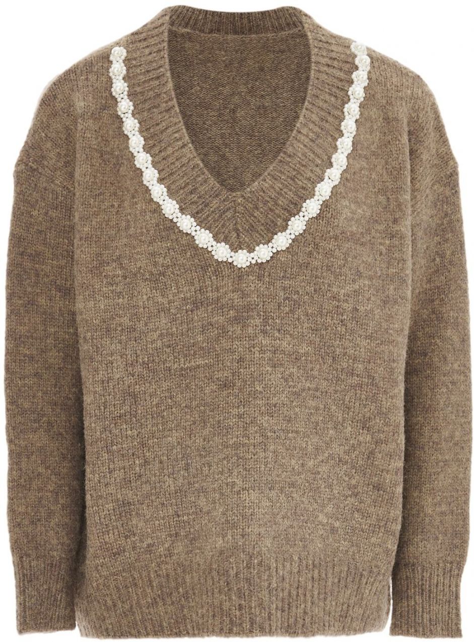 caissa Sveter  tmavošedá / biela