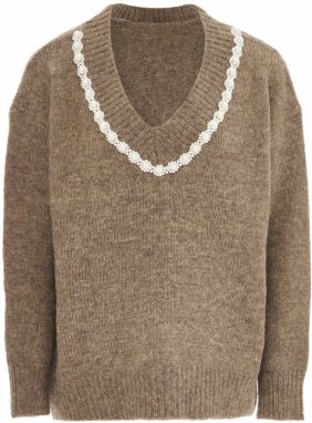 caissa Sveter  tmavošedá / biela