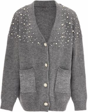 caissa Kardigán  kamenná / strieborná / perlovo biela