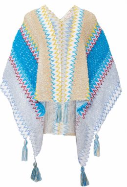 Gaya Pelerína  tmavobéžová / modrá / olivová / červená