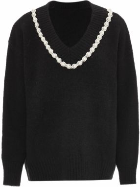 caissa Sveter  čierna / biela