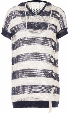 NALLY Sveter  námornícka modrá / biela ako vlna