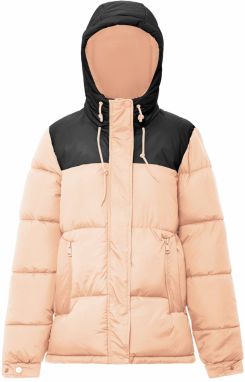 Libbi Zimná bunda  svetlooranžová / čierna