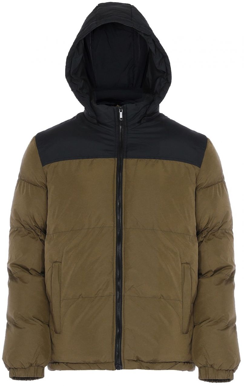 Colina Zimná bunda  kaki / čierna