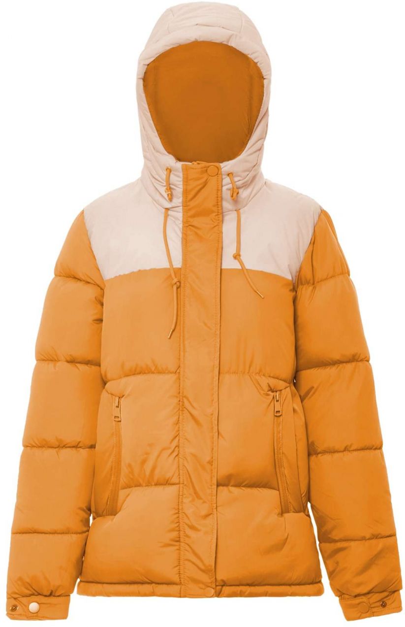 Libbi Zimná bunda  krémová / tmavooranžová