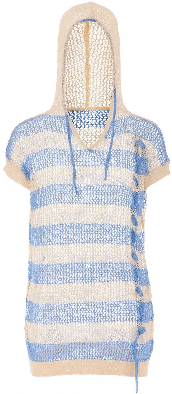 SANIKA Sveter  béžová / modrá