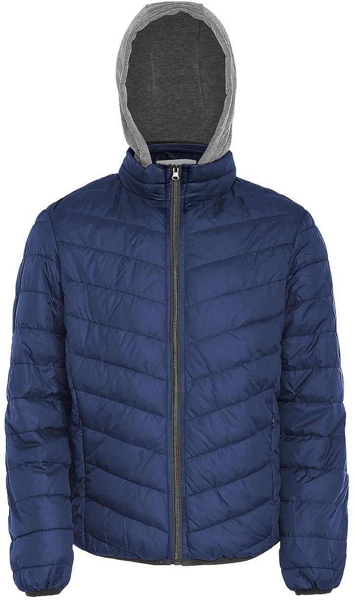 rovic Prechodná bunda  tmavomodrá / sivá melírovaná