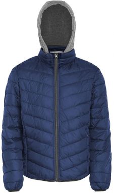 rovic Prechodná bunda  tmavomodrá / sivá melírovaná