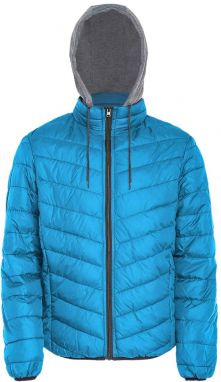 rovic Prechodná bunda  azúrová / sivá melírovaná