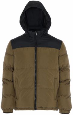 BRAELYN Zimná bunda  kaki / čierna