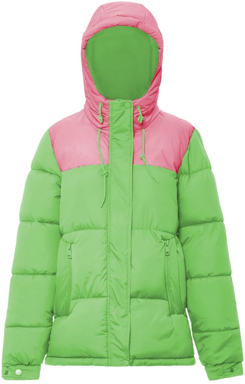 BOCOCA Zimná bunda  trávovo zelená / ružová
