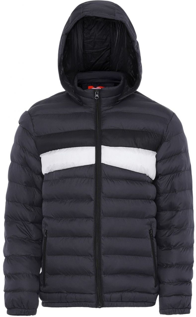 KIANNA Zimná bunda  tmavosivá / čierna / biela