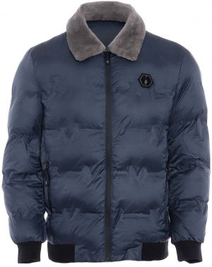 rovic Zimná bunda  námornícka modrá / sivá / čierna