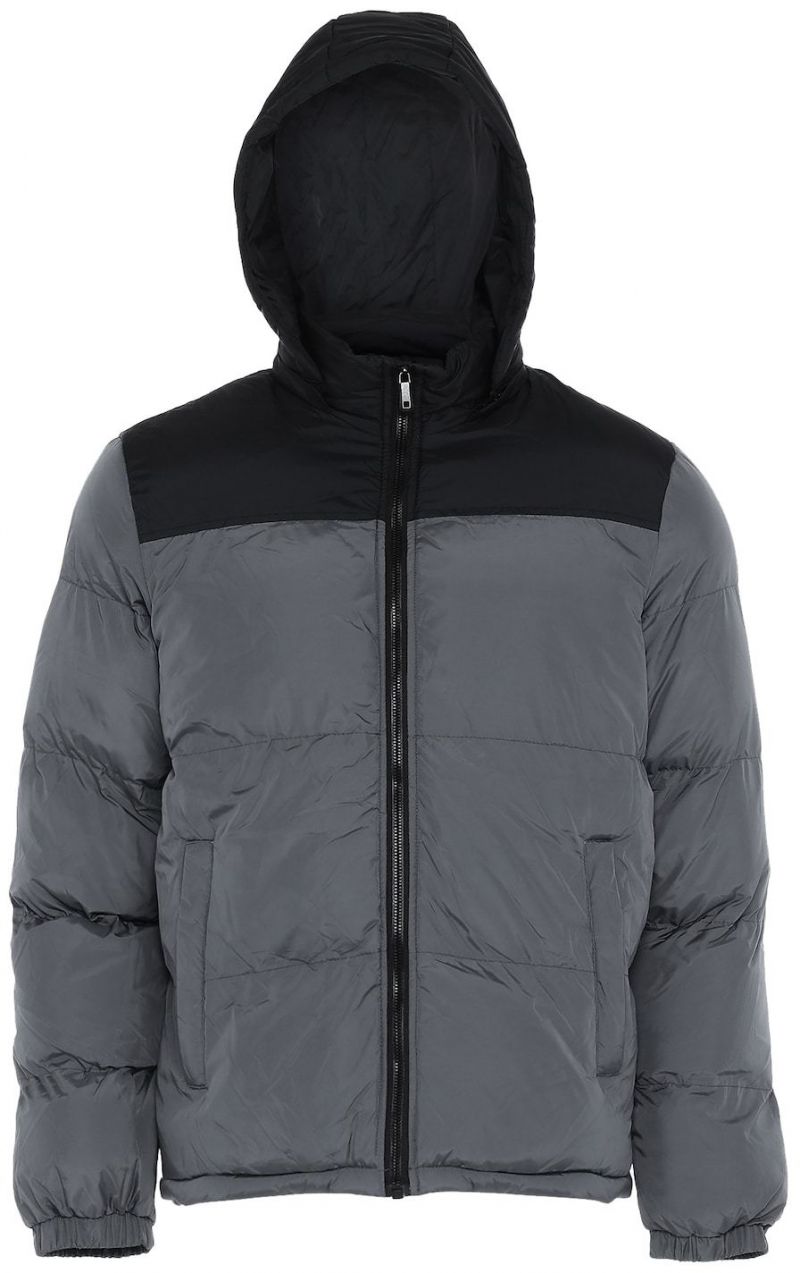 BRAELYN Zimná bunda  sivá / čierna