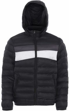 KIANNA Zimná bunda  tmavosivá / čierna / biela