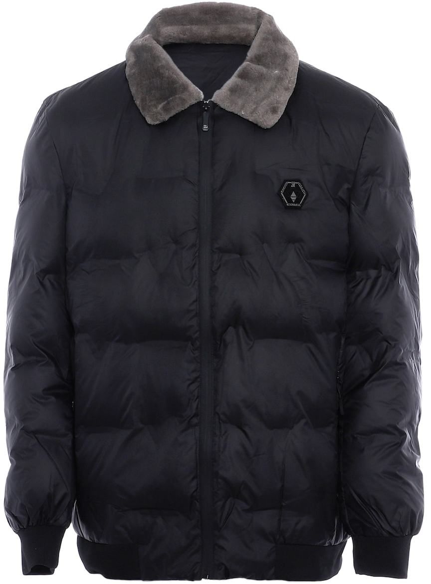 rovic Zimná bunda  sivá / čierna