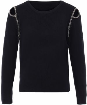 NAEMI Sveter  striebornosivá / čierna