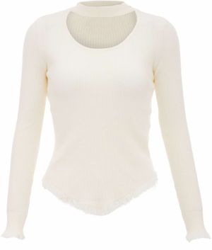 ebeeza Sveter  biela ako vlna