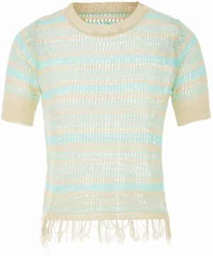 MAHISHA Sveter  béžová / tyrkysová