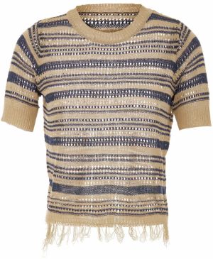 IMALA Sveter  tmavobéžová / námornícka modrá