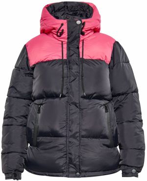 COSIMON Zimná bunda  ružová / čierna
