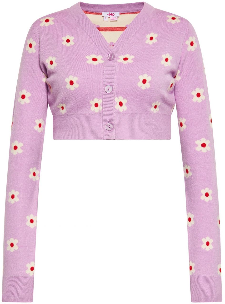 MYMO Kardigán  žltá / orchideová / červená