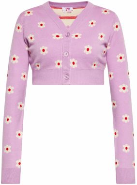 MYMO Kardigán  žltá / orchideová / červená