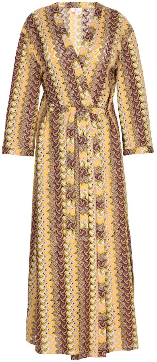 IZIA Šaty  hnedá / žltá / zelená / biela