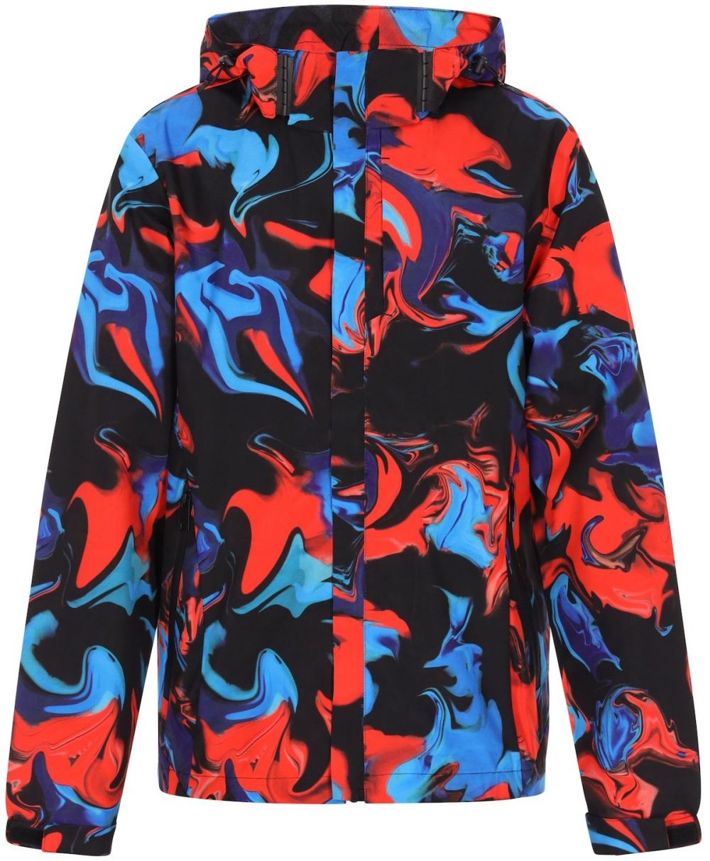 beach budz Prechodná bunda  námornícka modrá / modrozelená / svetločervená / čierna