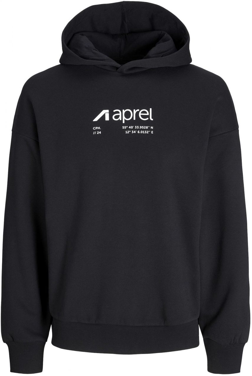 aprel Mikina  čierna / biela