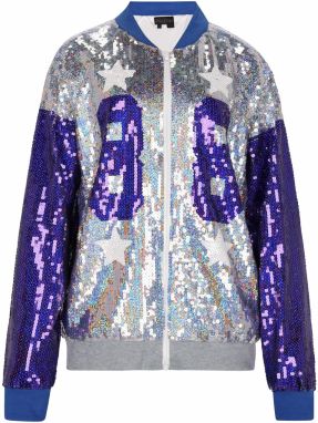 NAEMI Prechodná bunda  indigo / strieborná / biela