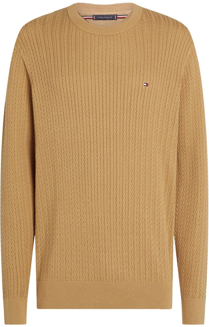 TOMMY HILFIGER Sveter  svetlohnedá