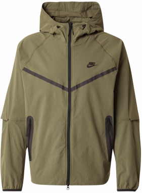 Nike Sportswear Prechodná bunda  zelená / čierna