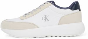 Calvin Klein Nízke tenisky 'Athleisure Runner'  béžová / námornícka modrá / biela