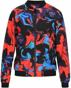 COSIMON Prechodná bunda  námornícka modrá / azúrová / ohnivo červená / čierna