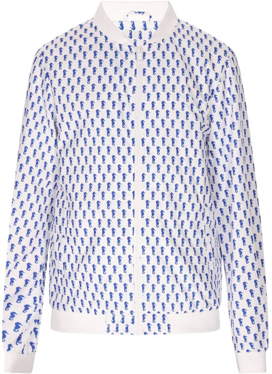 COSIMON Prechodná bunda  enciánová / biela