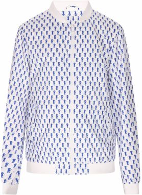 COSIMON Prechodná bunda  enciánová / biela