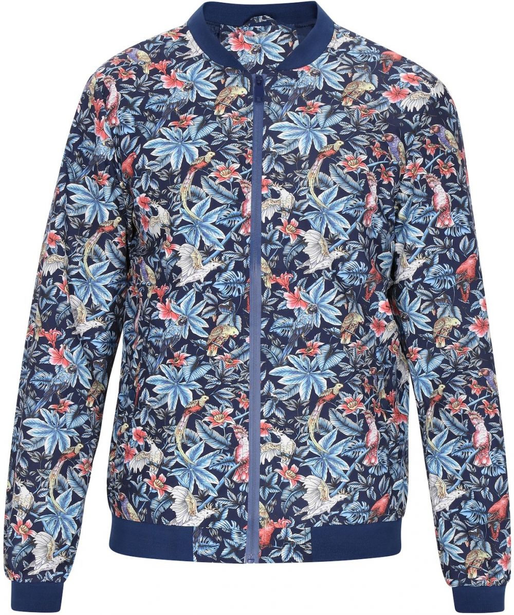 COSIMON Prechodná bunda  svetlomodrá / tmavomodrá / červená / biela