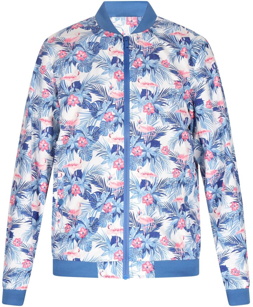 COSIMON Prechodná bunda  modrá / tmavomodrá / ružová / biela