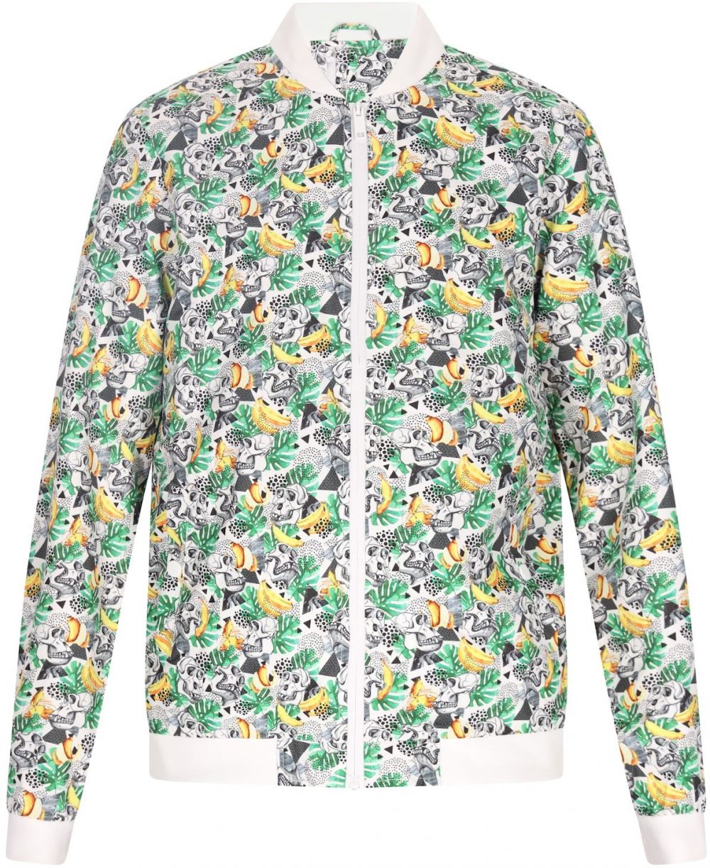 COSIMON Prechodná bunda  žltá / tmavosivá / zelená / biela