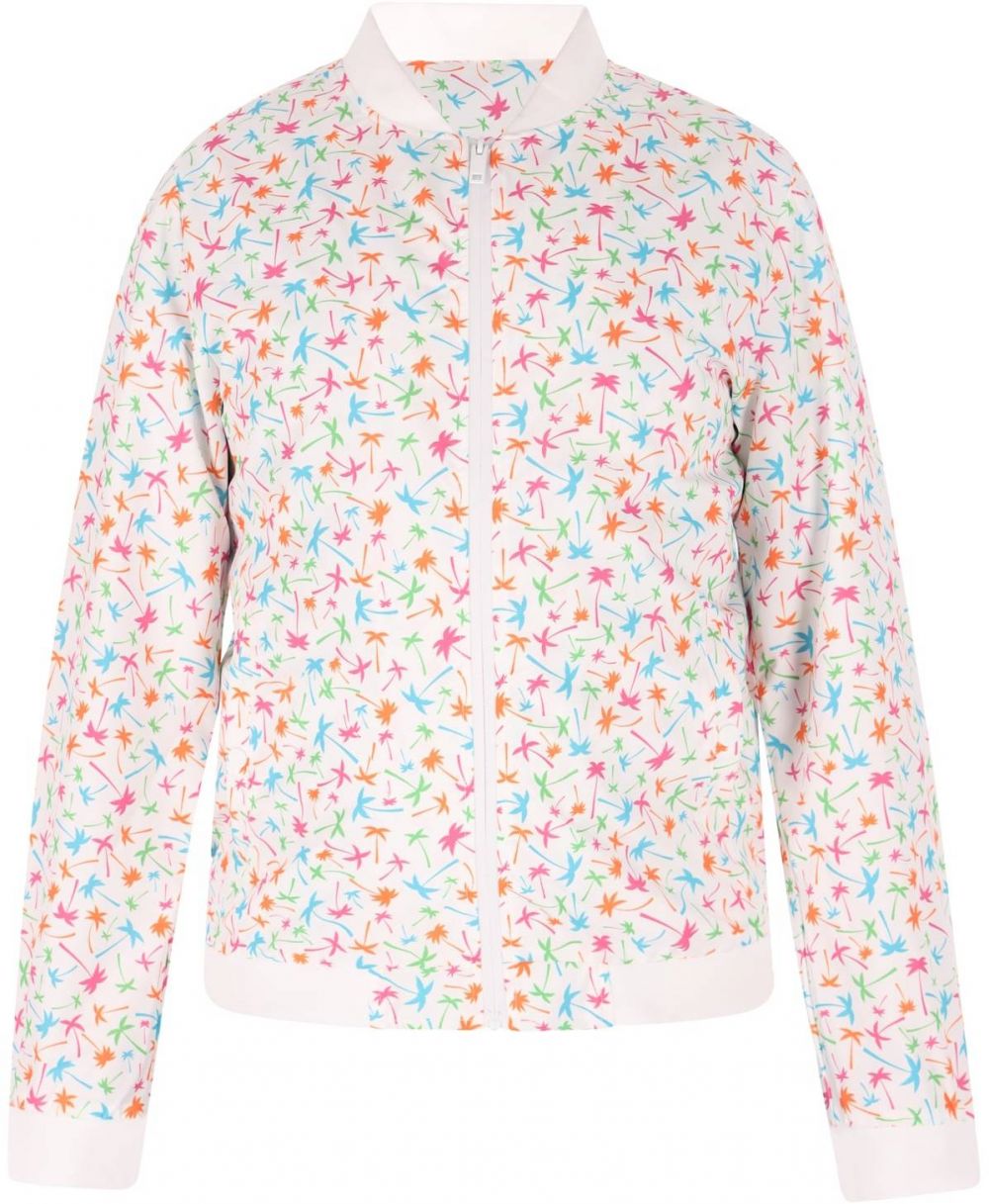 COSIMON Prechodná bunda  azúrová / zelená / ružová / biela