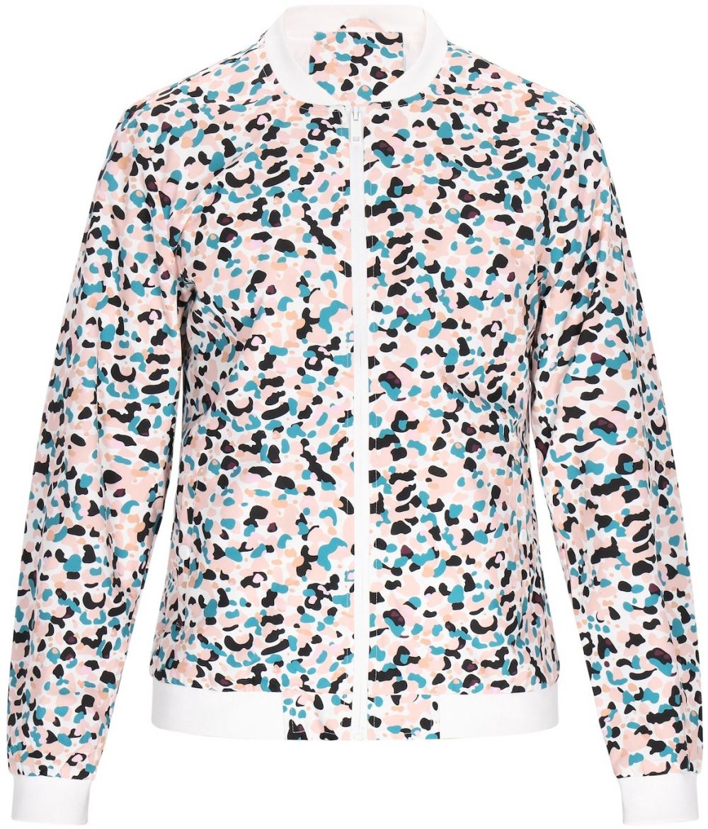 COSIMON Prechodná bunda  modrá / ružová / čierna / biela