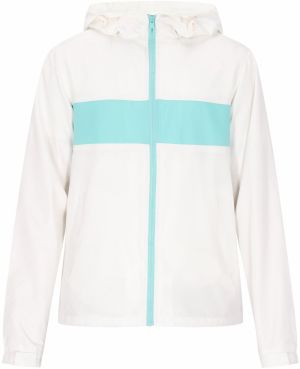 COSIMON Prechodná bunda  tyrkysová / biela