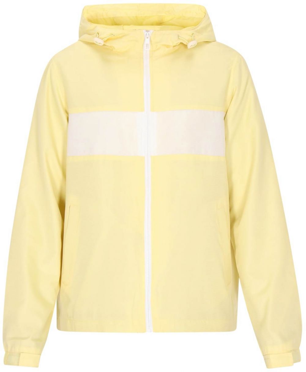 COSIMON Prechodná bunda  pastelovo žltá / biela