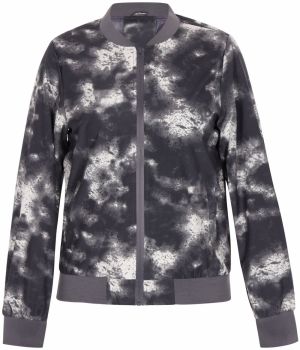 NALLY Prechodná bunda  tmavosivá / biela