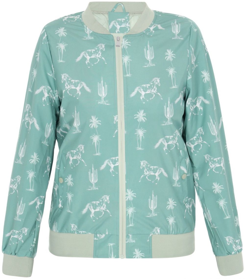 NALLY Prechodná bunda  krémová / tyrkysová