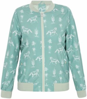 NALLY Prechodná bunda  krémová / tyrkysová