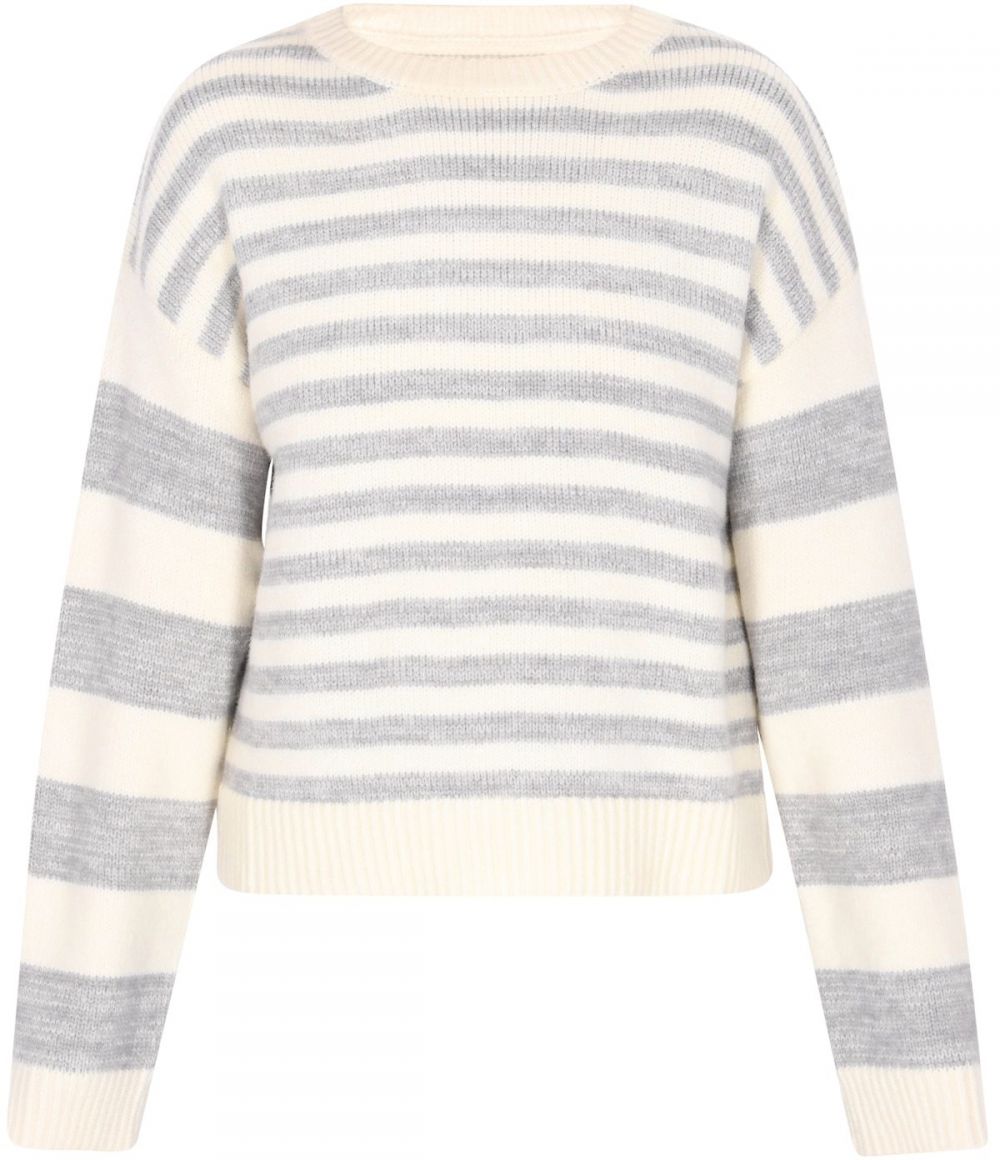 SANIKA Sveter  krémová / svetlosivá