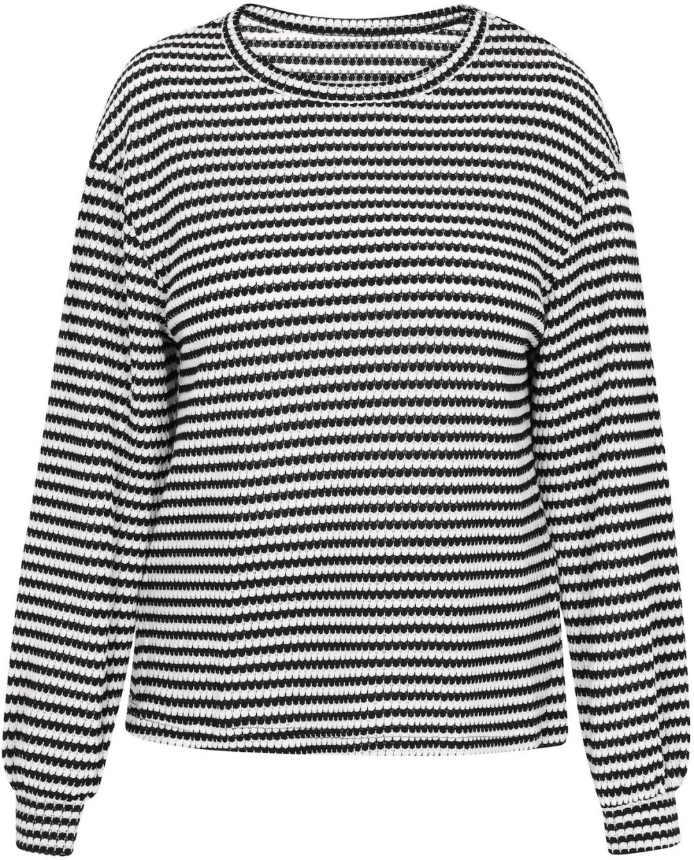 SANIKA Sveter 'Everyday Fashion'  čierna / biela